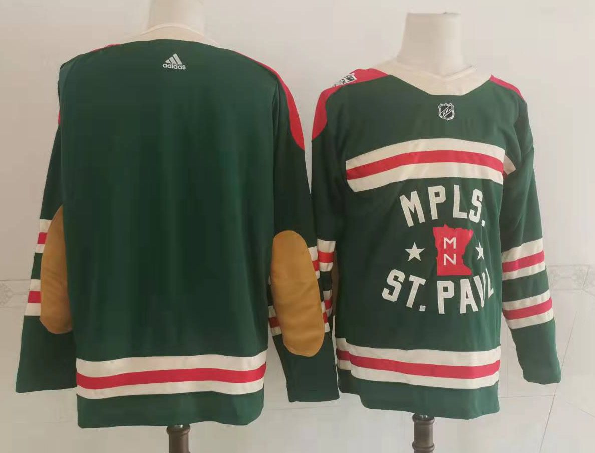 Men Minnesota Wild Blank Green Classic Edition 2022 Adidas NHL Jersey